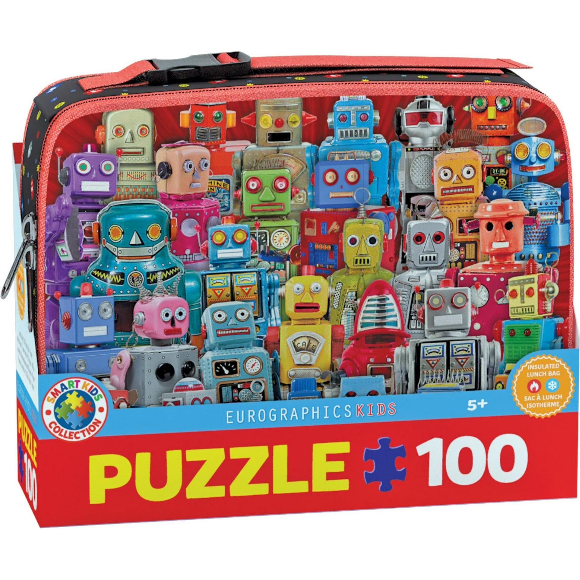 Eurographics Robots Puzzle in einem Lunch Beutel (100 Teile)