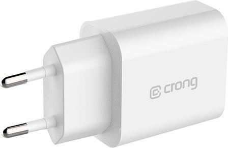 Actual product image Crong Travel Charger 1 x USB-C 3 A (CRG-TUSBC20-WHI) (20 W, 1 portion)