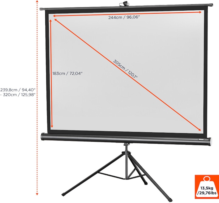 Produktbild Celexon Eco Stativ, Leinwand, 4:3 (120", 4:3)