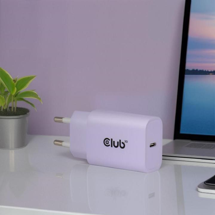 Image du produit Club 3D Club3D Lifestyle Ladegerät USB-C 30Watt, 2Stk lila retail (30 W)