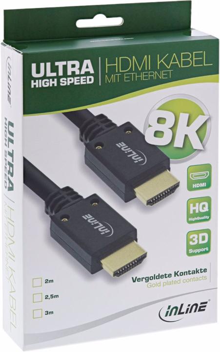 Produktbild InLine HDMI (Typ A) — HDMI (Typ A) (3 m, HDMI, 2.1)