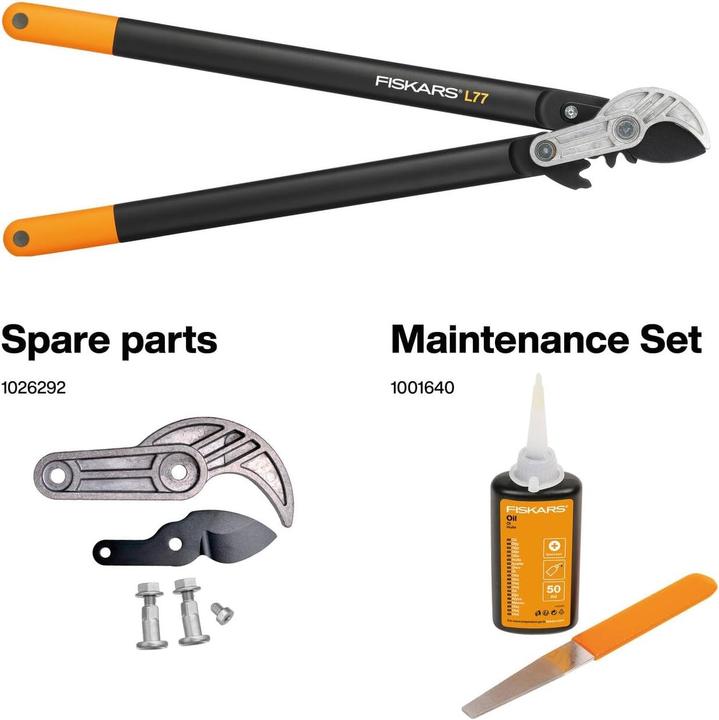 Produktbild Fiskars PowerGear Astscherenamboss (L) L77