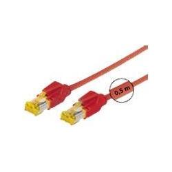 Thumbnail - Tecline Patchkabel S/FTP, PiMF, Cat 6a, rot, 20,0 m Für 10 Gigabit/s, halogenfrei, mit Draka-Kabel und Hiros (SFTP, CAT6...