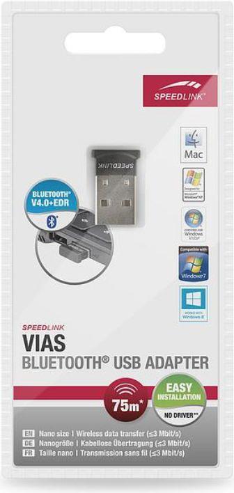 Actual product image Speedlink SL-7411-BK VIAS USB Nano Bluetooth Adapter