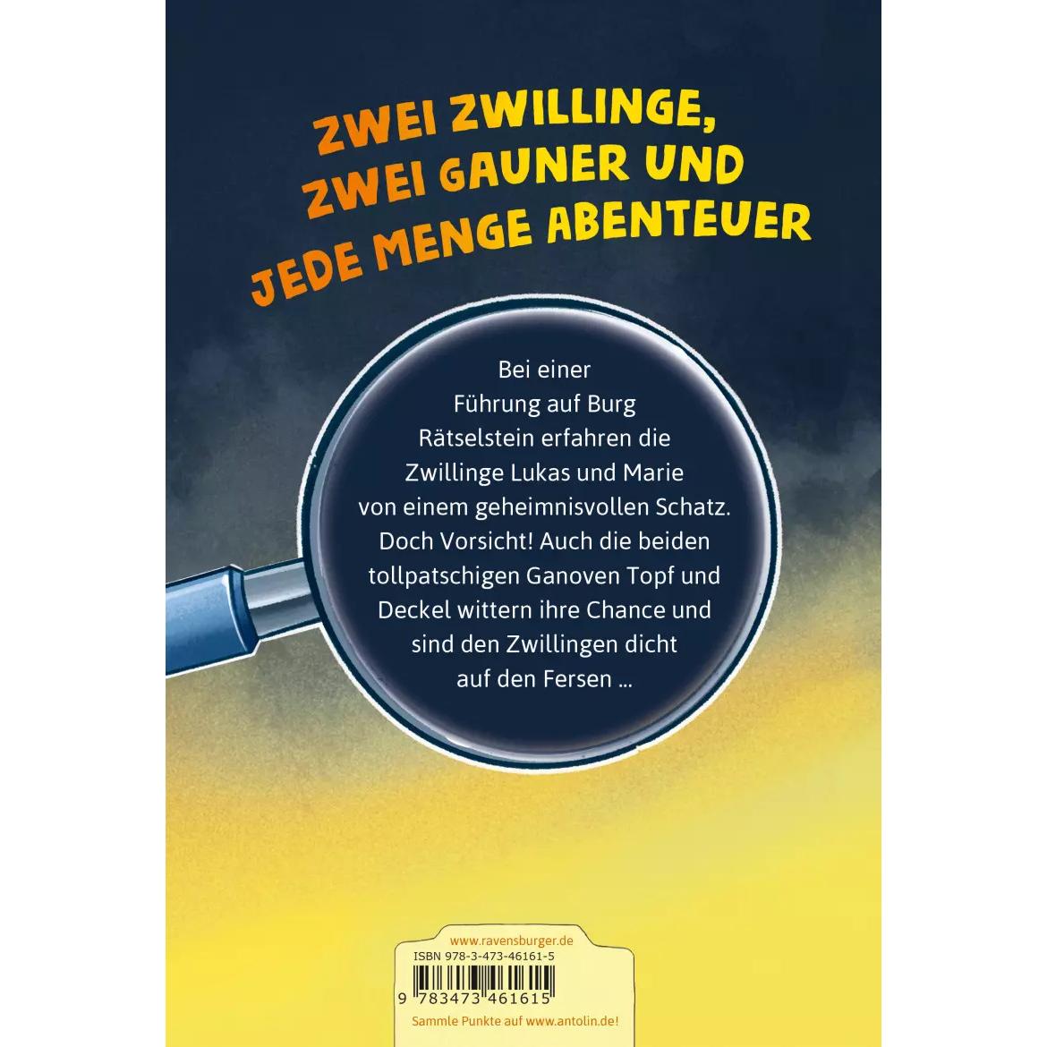 Thumbnail - Die Jagd nach dem magischen Detektivkoffer, Band 4: Achtung, Raubritter!, Kinderbücher von Cally Stronk, Patrick Fix