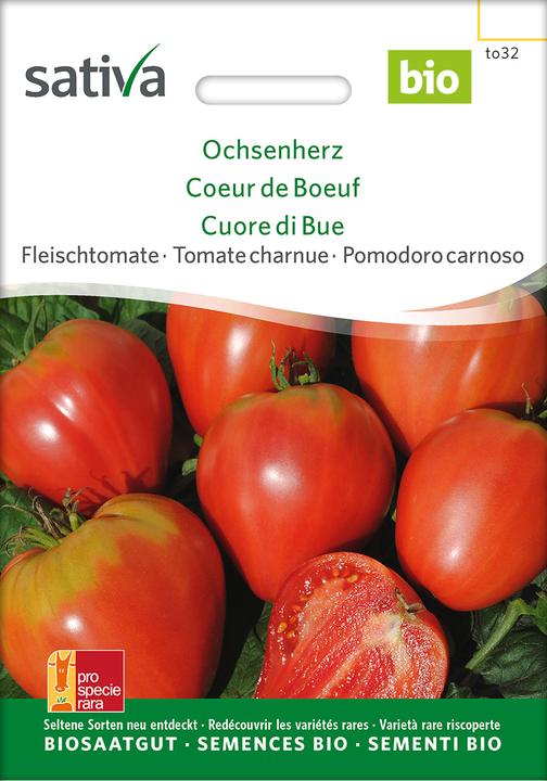 Produktbild Sativa Fleischtomate Ochsenherz (Gemüsesamen)