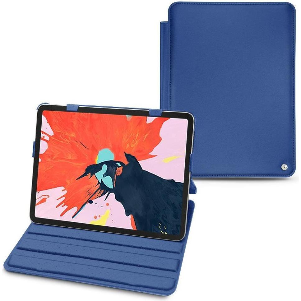 Noreve Lederschutzhülle horizontal (iPad Pro 11 2018 (1. Gen)), Tablet Hülle, Blau