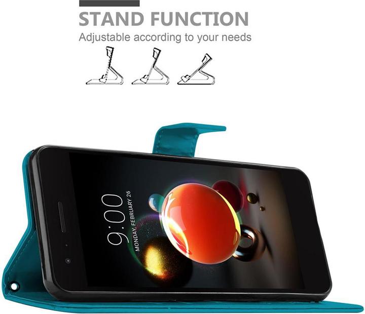 Produktbild Cadorabo Flower Book Cover (LG K8 2018, Huawei Y9 (2018))