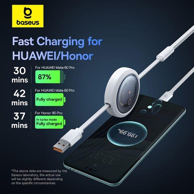 Actual product image Baseus Free2Draw Series USB-A to USB-C / Lightning / MicroUSB (1.10 m, USB 3.2 Gen 1, 100 W)