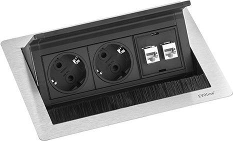 Immagine prodotto Evoline FlipTop Push 2x presa di corrente Dati S (2 x)