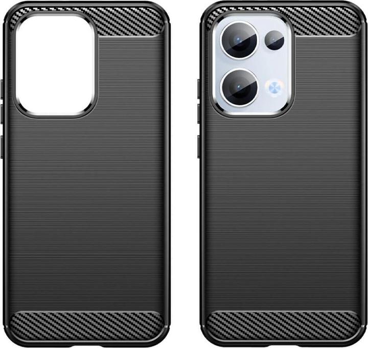 Produktbild Cover-Discount OPPO Reno13 - Metall Carbon Look Hülle (Oppo Reno 5G)