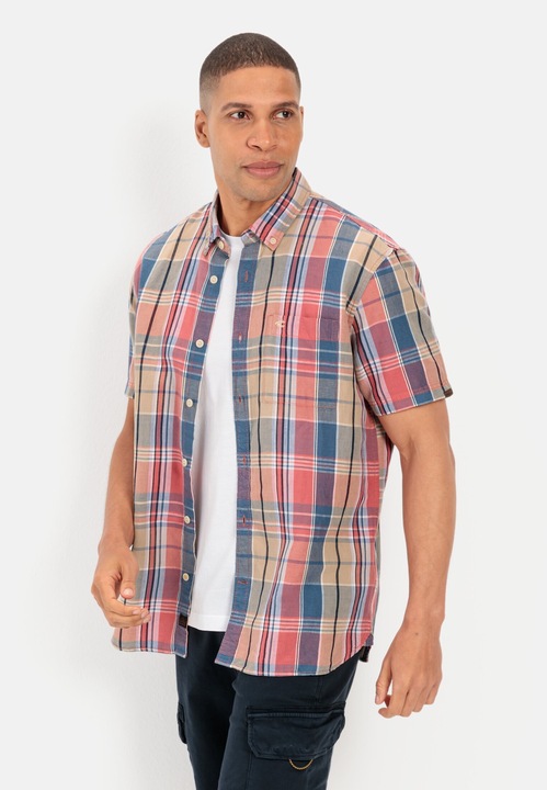 Image du produit Camel Active Chemise à carreaux en lin mélangé (L)
