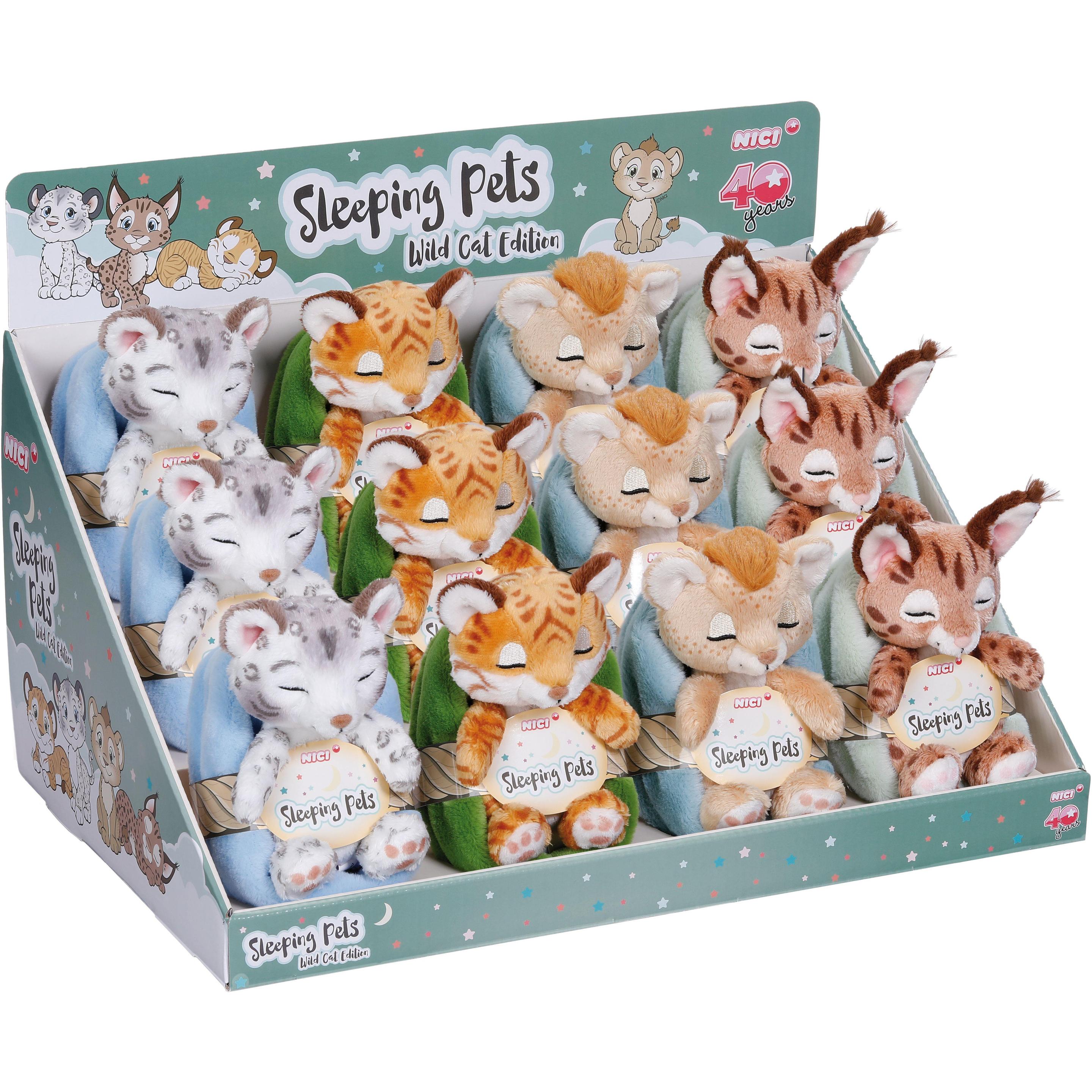 NICI Kuscheltier Sleeping Pets Wild sort Tdis