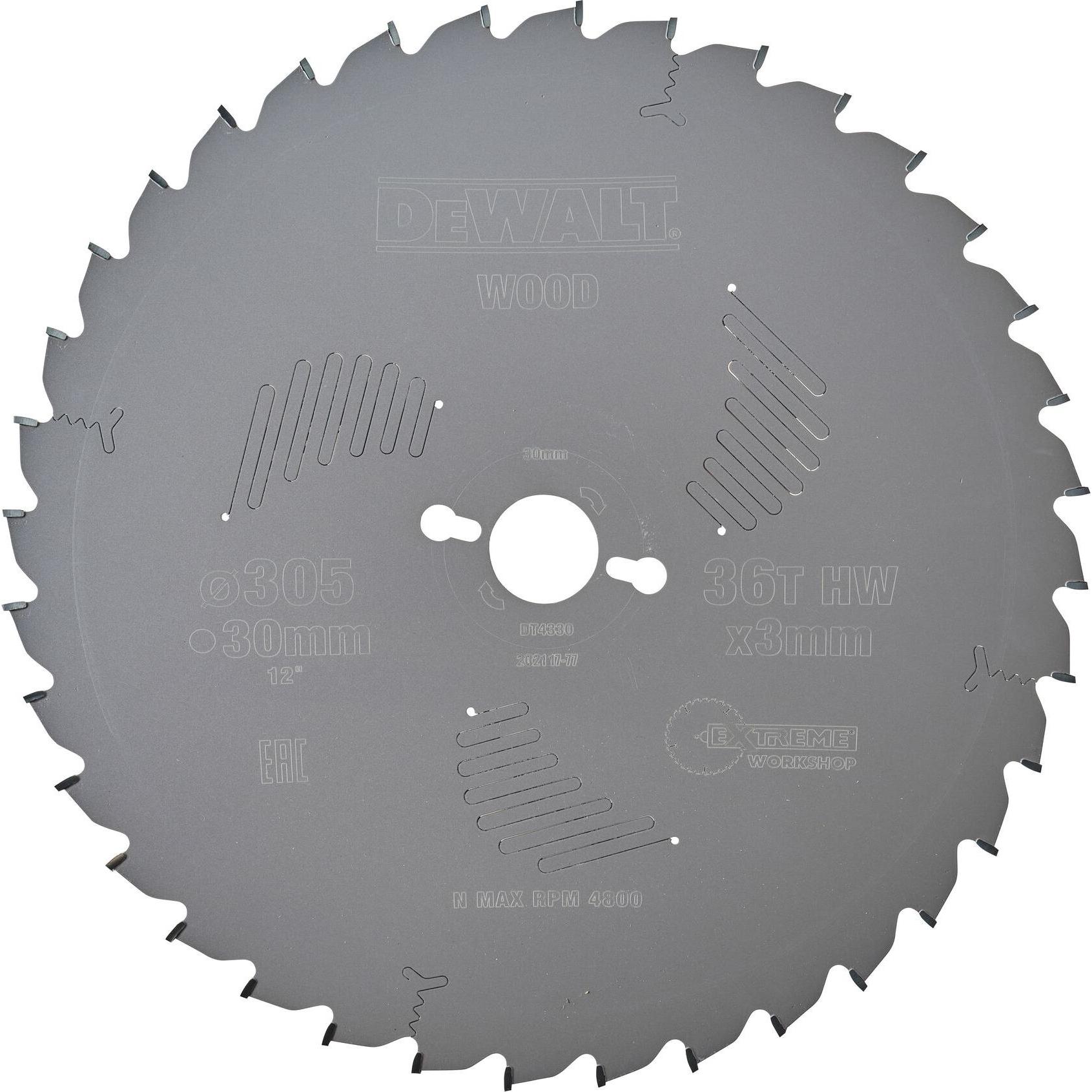 DeWalt, Sägeblatt, Kreissaegeblatt stat. 305/30mm 36WZ