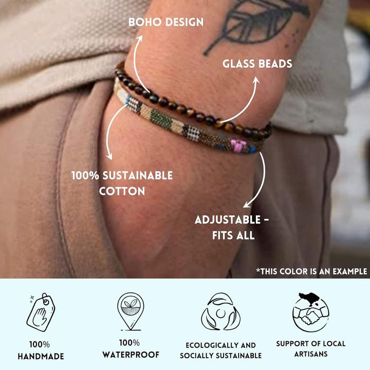 Immagine prodotto Made by Nami Surfer Armband Set (20 cm, Cotone)
