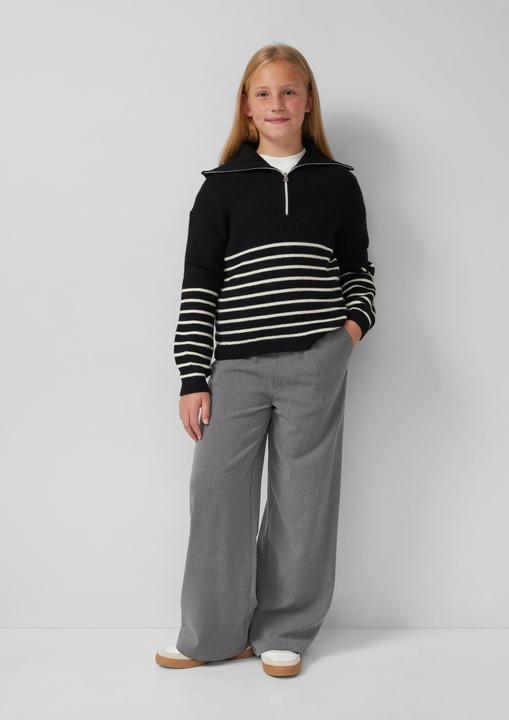 Produktbild s.Oliver Strickpullover Weicher Strickpullover mit hohem Troyer-Kragen (170, 176)