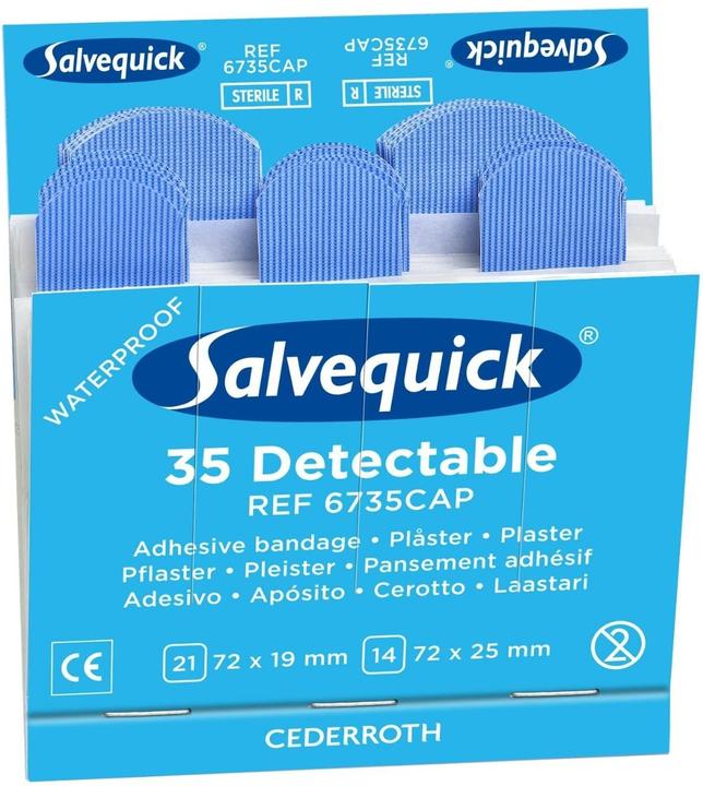 Produktbild Salvequick Pflasterstrips detectable (6 x)