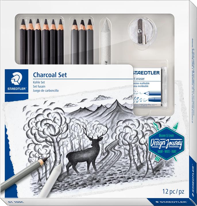 Produktbild Staedtler Mars Lumograph charcoal 100C Kohlestifte (4.50 mm, M, 12x)
