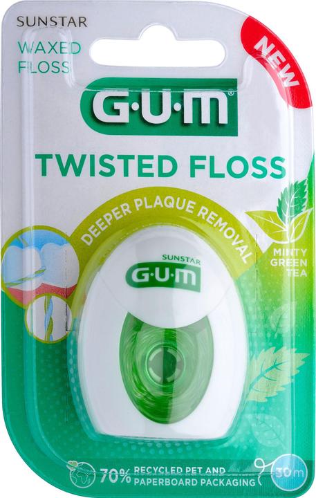 Sunstar Gum GUM Twisted Floss filo interdentale 30m cerato (30 m)