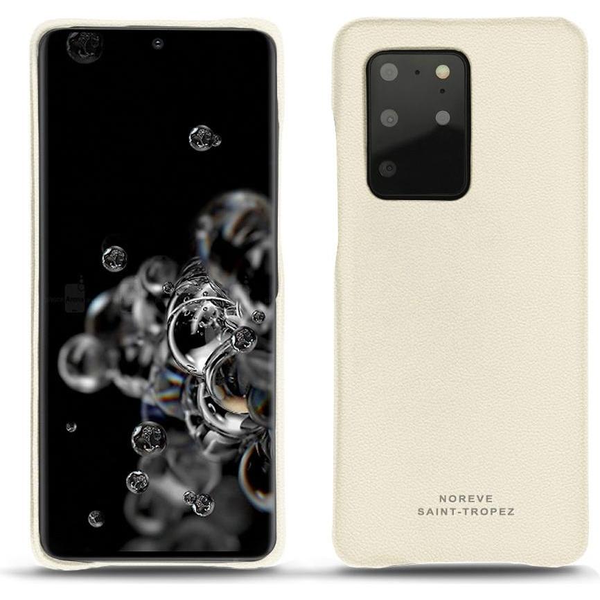 Noreve Lederschutzhülle (Samsung Galaxy S20+ 5G), Smartphone Hülle, Weiss