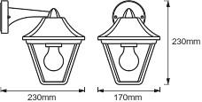 Image du produit Osram ENDURA® CLASSIC TRADITION ALU Down E27 Gold (E27, IP44)
