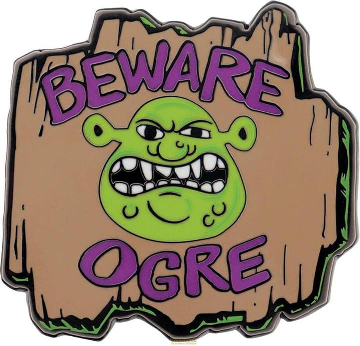 Fanattik Shrek Ansteck-Pin Beware Ogre Limited Edition