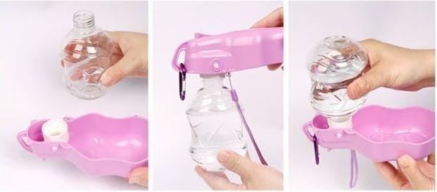 Image du produit MU Classic Terry Series Distributeur d'eau portable pour chiens (280 ml) (0.28 l)