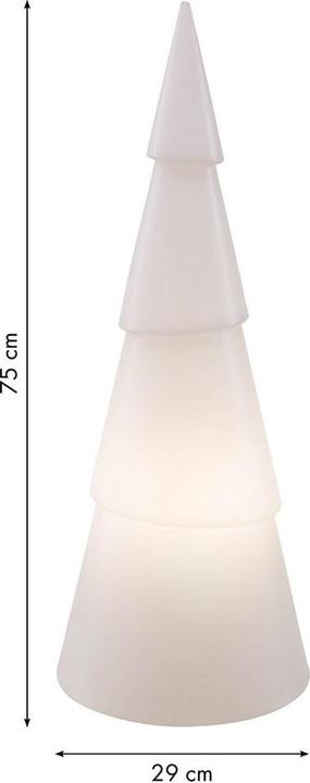 Produktbild 8 seasons design LED RGB Shining Tree rund 75 cm, Weiss