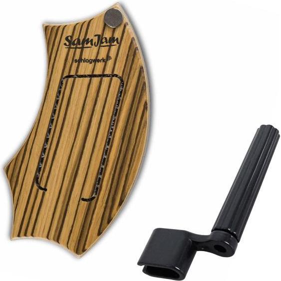 Schlagwerk SamJam Guitar Snare ZEB mit Saitenkurbel (Perkussion), Perkussion, Schwarz