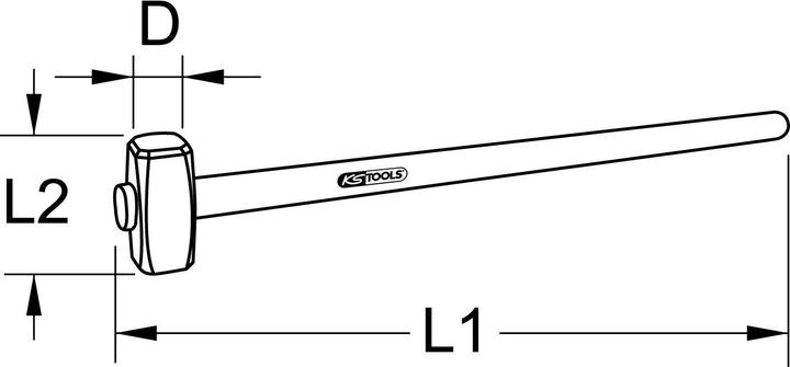 Produktbild KS Tools Vorschlaghammer mit Eschestiel (4440 g)