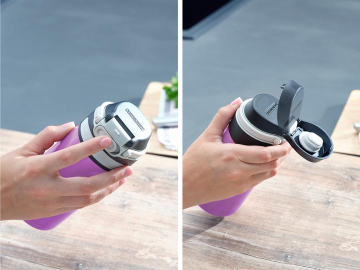 Produktbild Leifheit Isolierbecher Flip 350ml lila (0.35 l)