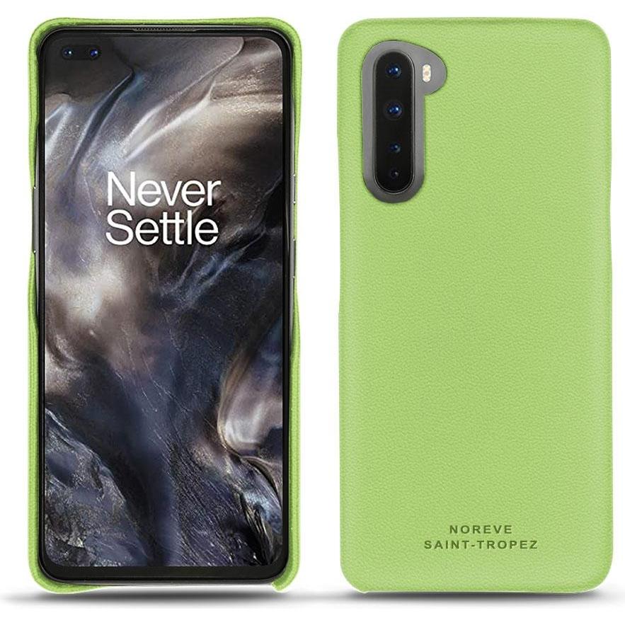 Noreve Lederschutzhülle (OnePlus Nord), Smartphone Hülle, Grün