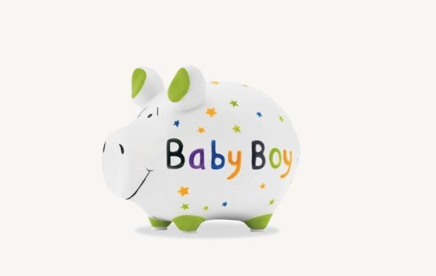 Actual product image KCG Piggy bank 'Baby Boy (12.5 x 9 x 9 cm)