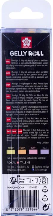Immagine prodotto Sakura Gelly Roll - Moonlight (Arancione pastello, Giallo pastello, Lavanda, Rosa pastello, 4x)
