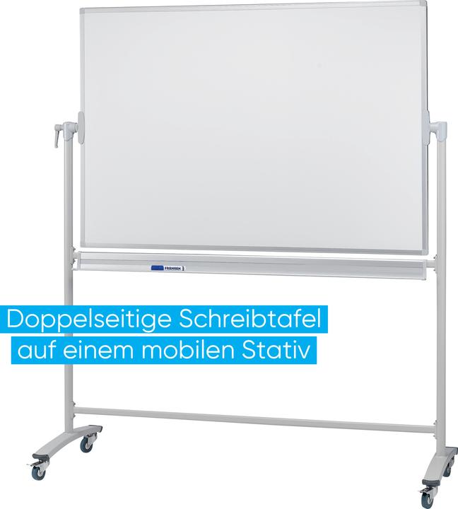 Produktbild Franken Whiteboard Mobil mit Drehfunktion Stahl (120 x 120 cm)