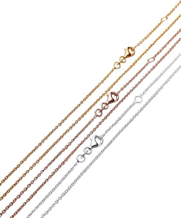 Immagine prodotto Leyda Ancoraggio a catena (Argento 925, placcato oro 750 / 18, 42 - 45 cm)