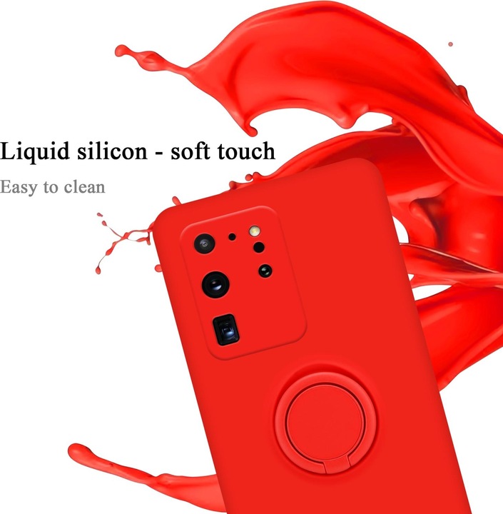 Actual product image Cadorabo TPU Liquid Ring Silicone Case Cover (Samsung Galaxy S20 Ultra)