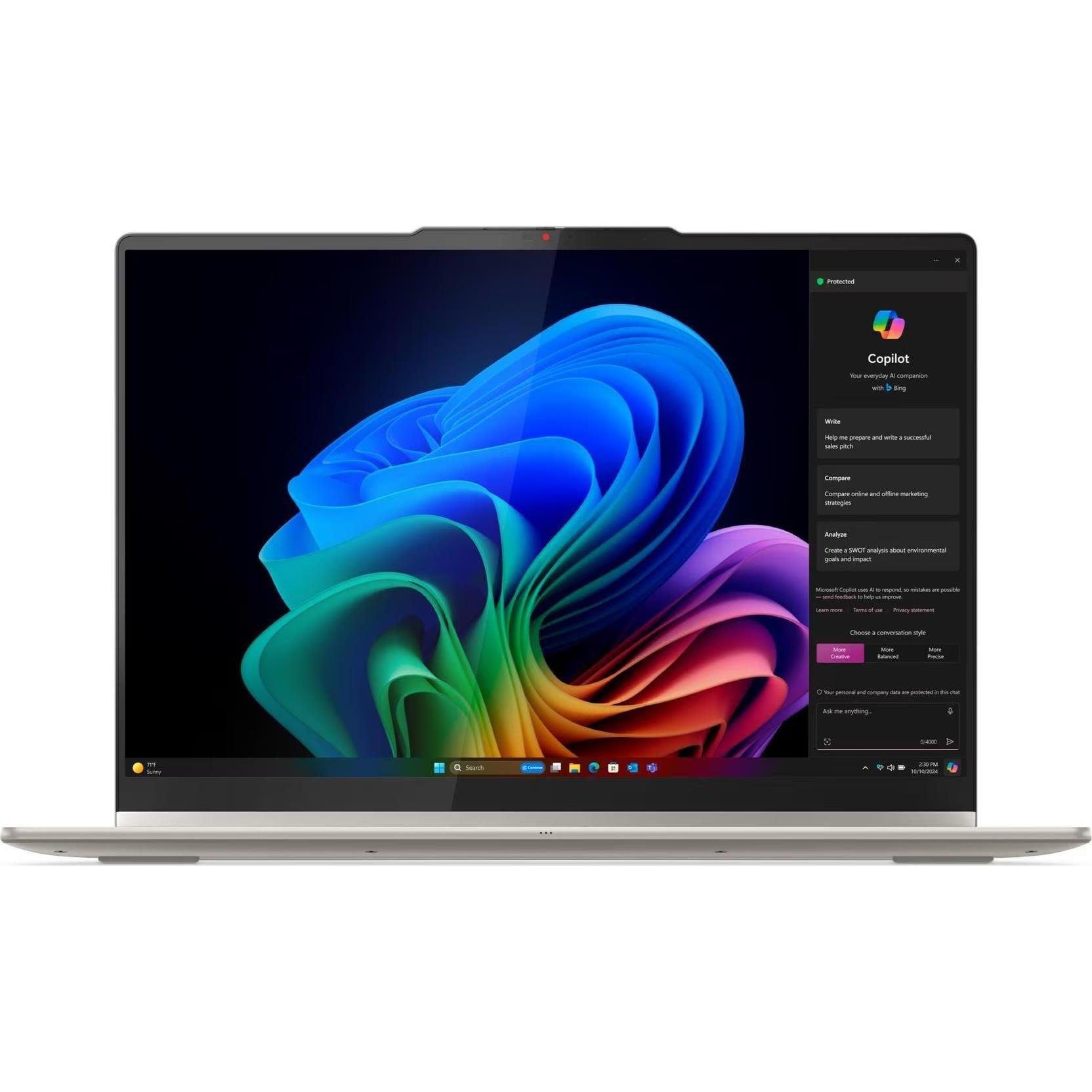 Lenovo Yoga 7 2-in-1 (16", 512 GB, 16 GB, Englisch International, AMD Ryzen AI 5 340), Notebook, Wei