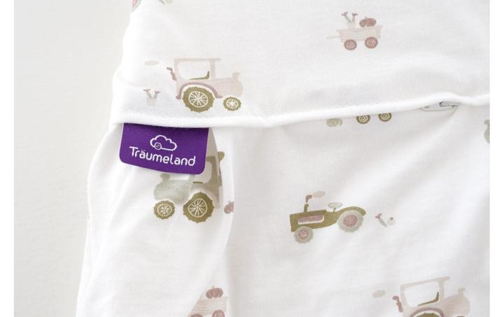 Actual product image Träumeland Baby-Ganzjahresschlafsack Little Farm grün Grösse 62/68 (68 cm, 2.5 TOG, All-season)