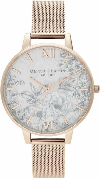Produktbild Olivia Burton Ladies Analogue Quartz Watch with Stainless Steel Bracelet OB16TZ04 Rose Gold strappy (Analoguhr, 38 mm)