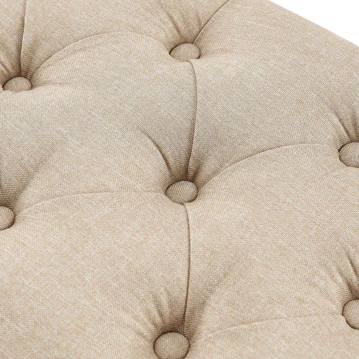 Actual product image Swisshandel24 Bench Amun fabric B150, taupe (150 cm)