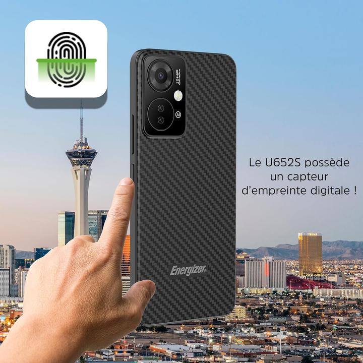 Image du produit Energizer Smartphone 2 Go de RAM 64 Go de mémoire Double SIM 4G LTE (64 Go, Noir, 6.51", Double SIM)