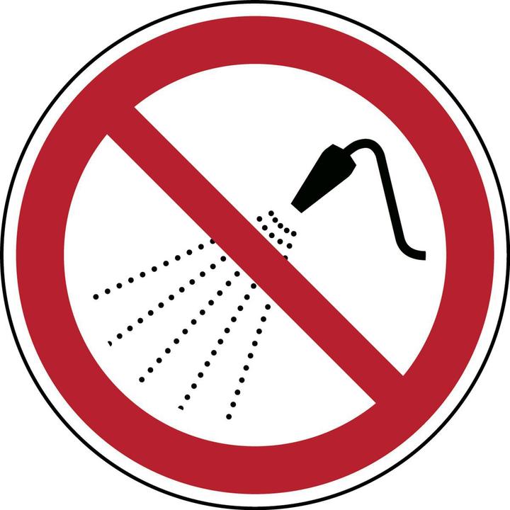 Image du produit Brady Panneau de sécurité ISO - Interdiction de projeter de l'eau