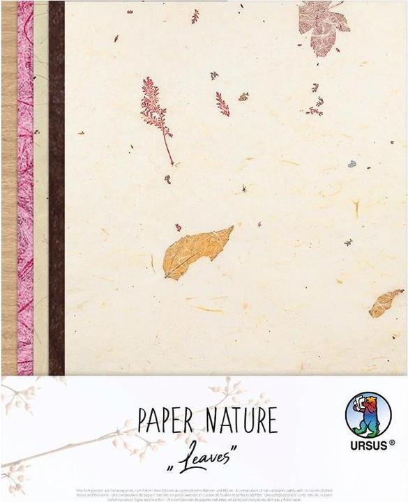 Actual product image Ursus Nature Leaves craft paper, paper size: 23 x 33 cm (35 g/m², 1x)
