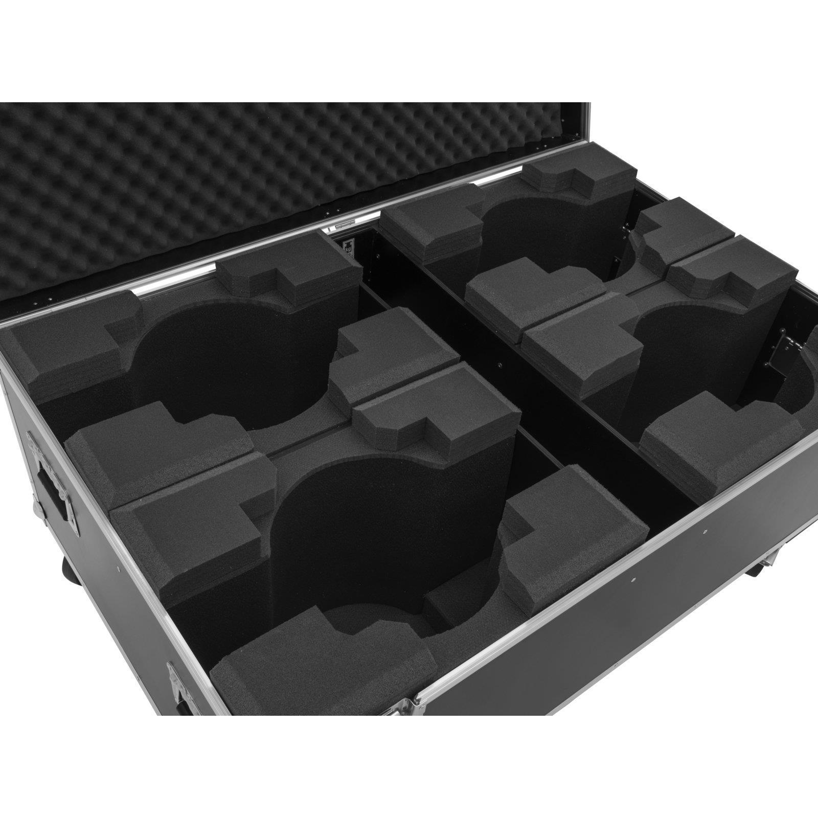 Thumbnail - Roadinger Flightcase 4x LED TMH-X19 Moving head (19" Rack), Audio Racks + Cases