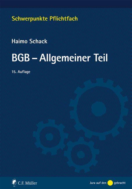 Produktbild BGB-Allgemeiner Teil (Deutsch, Haimo Schack, 2016)