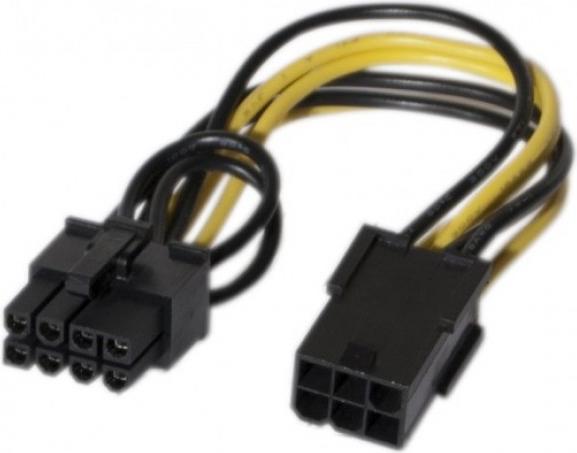 Image du produit Exertis Connect Câble adaptateur d'alimentation PCI Express 6 broches vers 8 broches Pour les alimentations sans