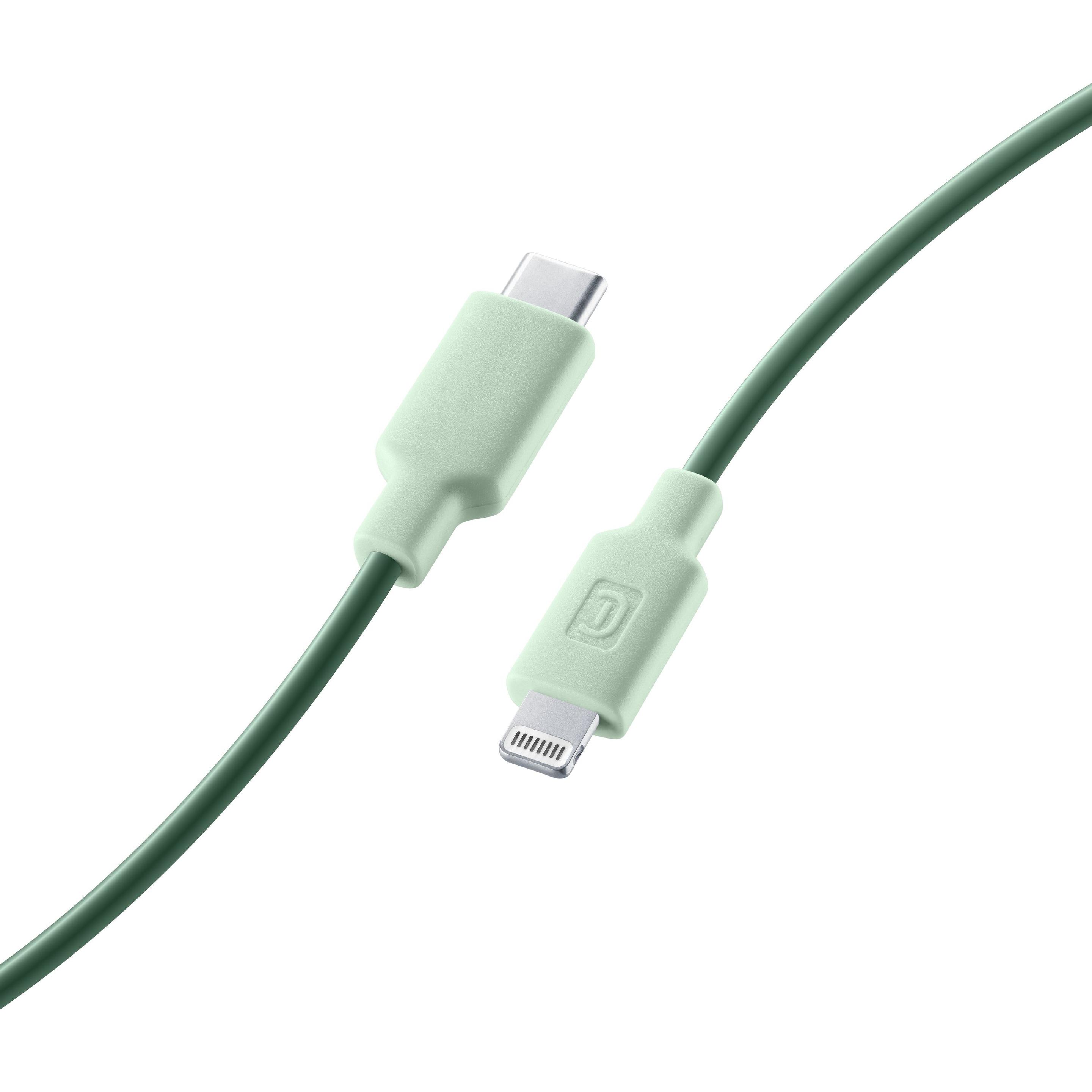 Cellularline Stylecolor Cable 100cm - USB-C to Lightning (1 m, USB 3.2 Gen 1), USB Kabel