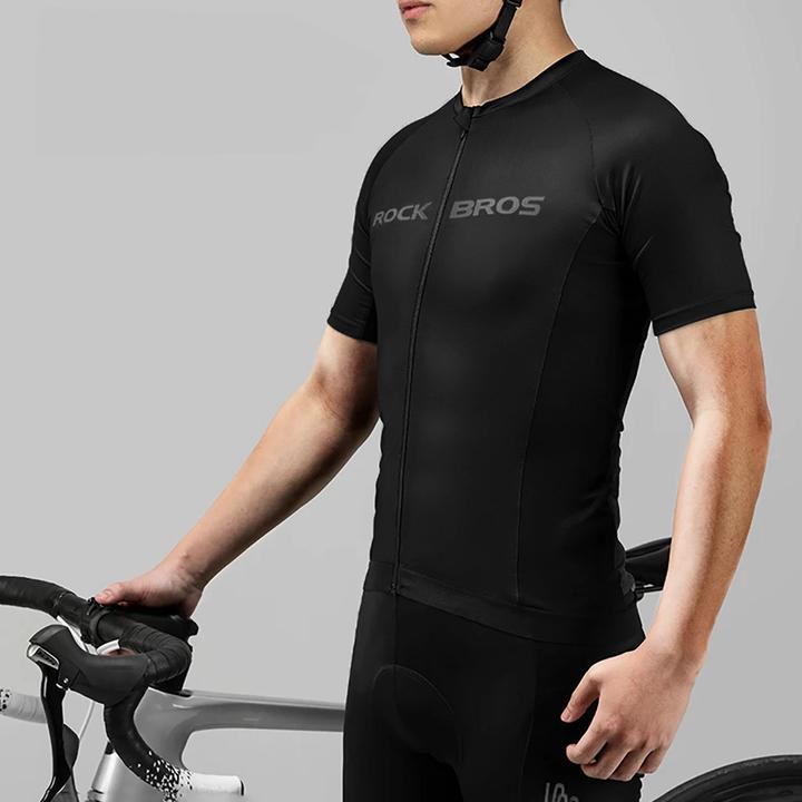 Produktbild Rockbros 15120002003 Kurzarm-Radtrikot L - Schwarz (L)