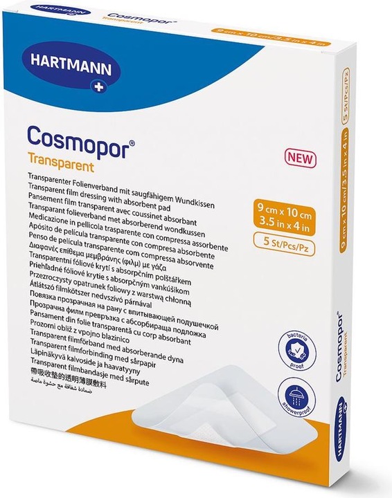 Produktbild Cosmopor transparent 9x10cm steril 5 Stk (5 x)